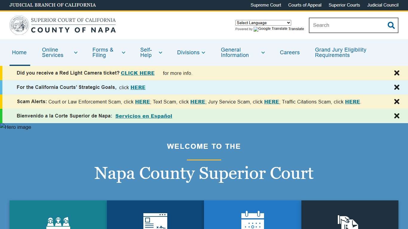Home Superior Court of California County of Napa