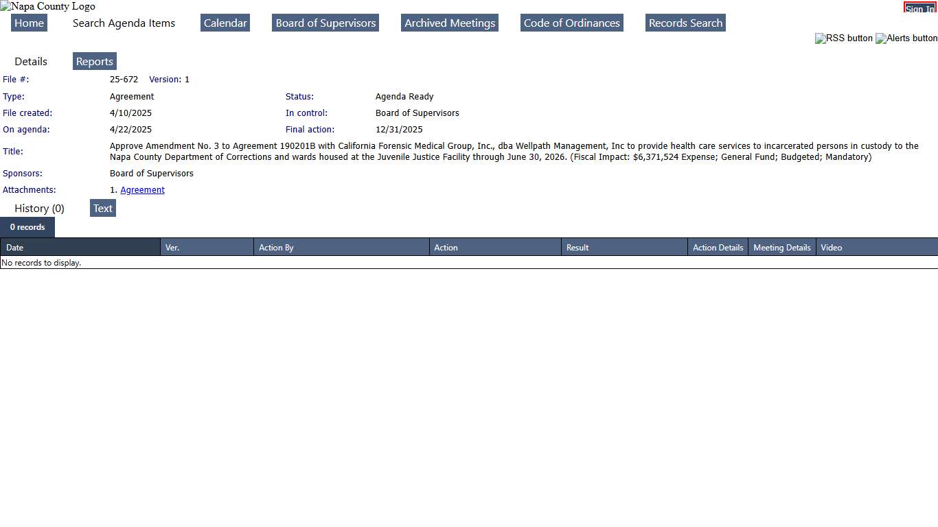 Napa County - File #: 25-672